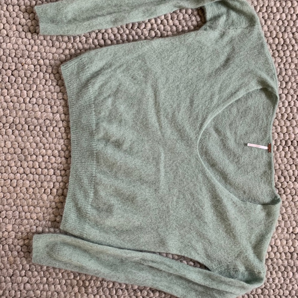 Free people alpaca sweater sage green